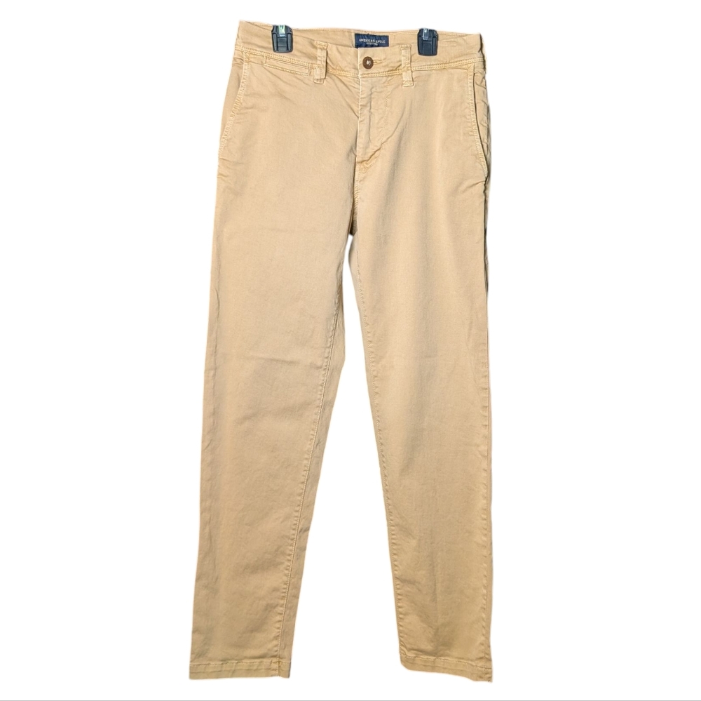 American Eagle Outfitters Men's Tan Chinos 28 X 30 Extreme Flex Classic Cut